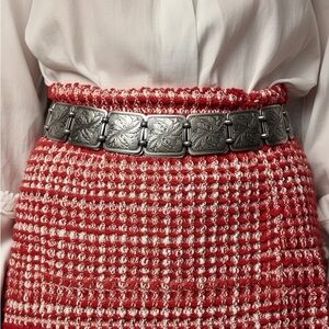 vintage statement belt aluminum Belt